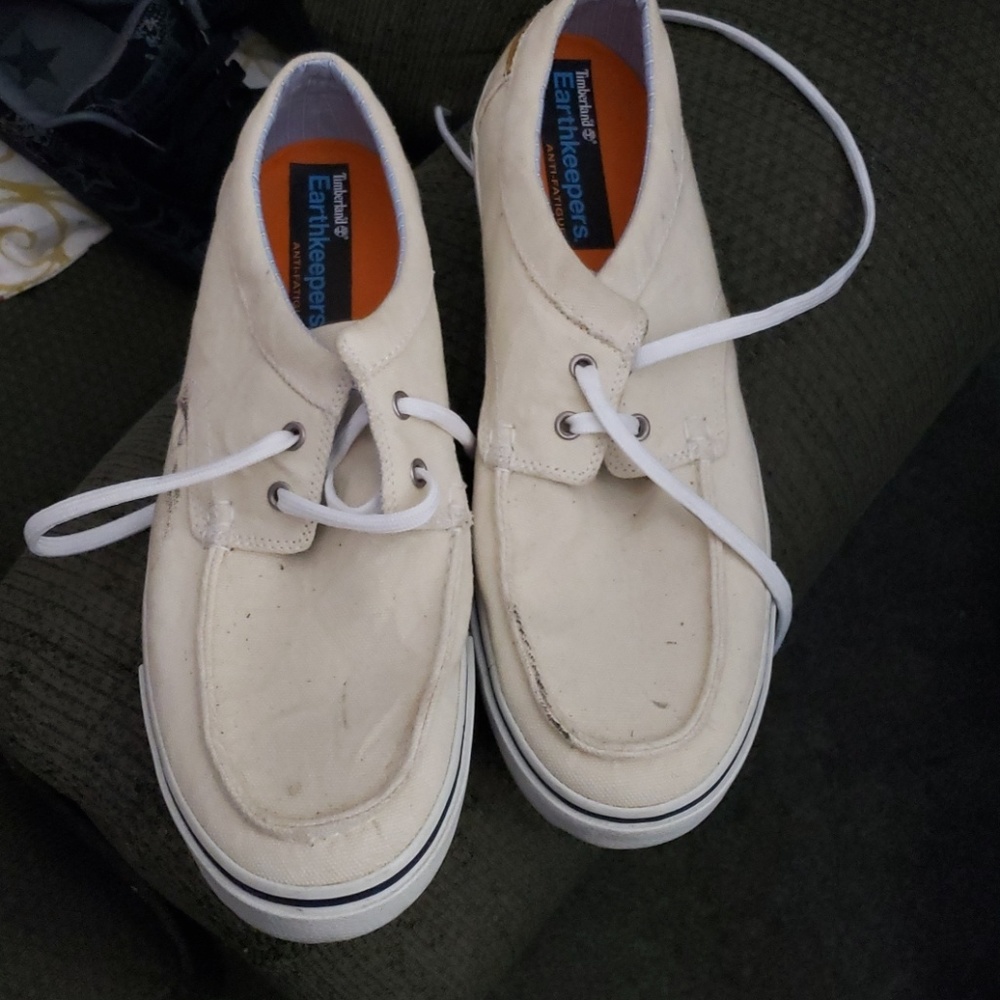 Mens size 12 timberland canvas shoes